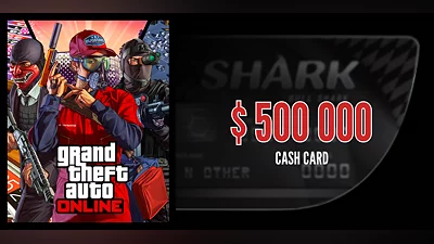 Grand Theft Auto Online 500000 Bull Shark Cash Card (Xbox) [Global] [Standard]