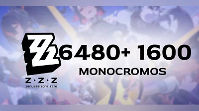 Zenless Zone Zero 6480 plus 1600 Monochromes [Global] [Standard]