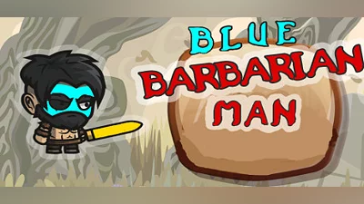 Blue Barbarian Man