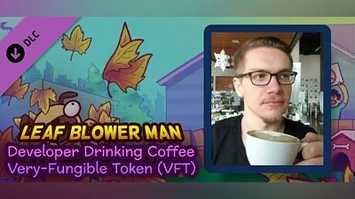 Leaf Blower Man - Developer Drinking Coffee Very-Fungible Token (VFT)
