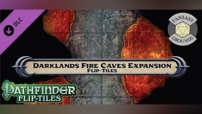 Fantasy Grounds - Pathfinder RPG - Flip-Tiles - Darklands Fire Caves Expansion