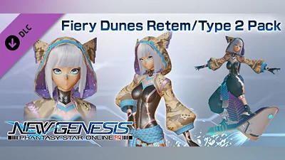 Phantasy Star Online 2 New Genesis - Fiery Dunes Retem/Type 2 Pack