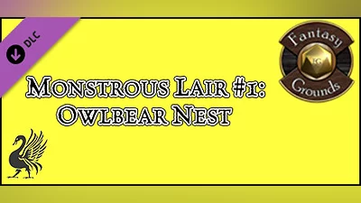 Fantasy Grounds - Monstrous Lair #1 Owlbear Nest (Any Ruleset)