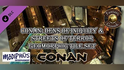 Fantasy Grounds - Conan: Dens of Iniquity & Streets of Terror Geomorphic Tile Set