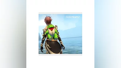 Guild Wars 2 - Green Plush Quaggan Backpack Cover