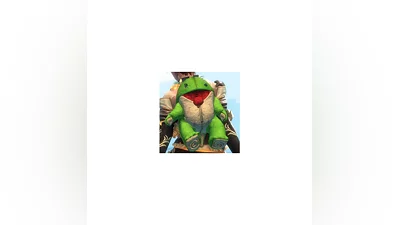 Guild Wars 2 - Green Plush Quaggan Backpack Cover  CODE