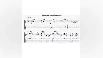 Main theme (Everlasting summer) - guitar notes+tabs