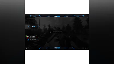 Twitch splash screens and overlays for brutal stile