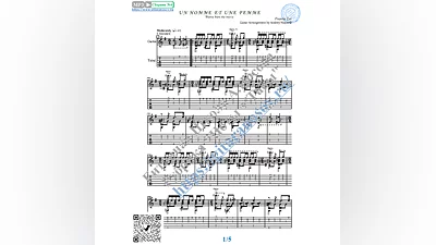 Un Homme et une Femme (Scores and tabs for guitar solo)