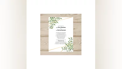 Template of the invitation to the wedding  №701