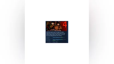 Five Nights at Freddy's 4 STEAM GIFT FOR RUSSIA