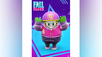 FALL GUYS Purple Hipster Costume CODE GLOBAL IN-GAME