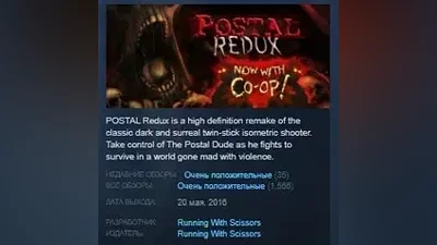 POSTAL Redux STEAM KEY REGION FREE GLOBAL