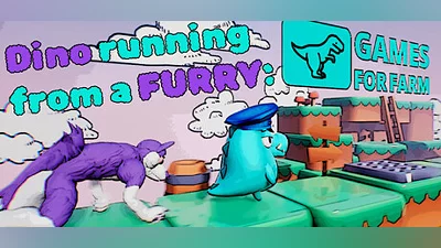 Dino running from a FURRY: GAMESFORFARM Bundle