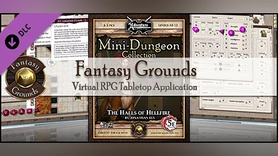 Fantasy Grounds - Mini-Dungeon #016: The Halls of Hellfire (5E) Bundle