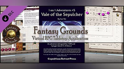 Fantasy Grounds - 1 on 1 Adventures #5: Vale of the Sepulcher (3.5E/PFRPG) Bundle