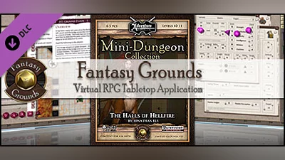 Fantasy Grounds - Mini-Dungeon #016: The Halls of Hellfire (PFRPG) Bundle