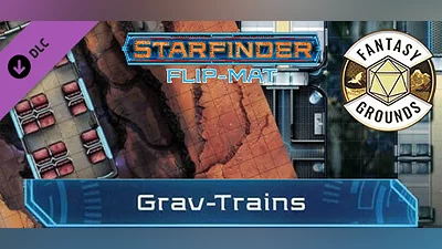 Fantasy Grounds - Starfinder RPG - Starfinder Flip-Mat - Grav Trains Bundle