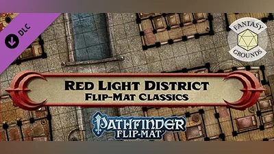 Fantasy Grounds - Pathfinder RPG - Pathfinder Flip-Mat - Classic Red Light District Bundle