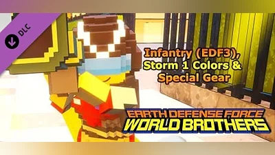 EARTH DEFENSE FORCE: WORLD BROTHERS - Infantry (EDF3), Storm 1 Colors & Special Gear Bundle