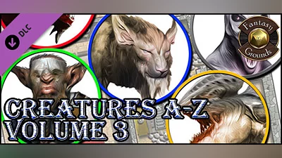 Fantasy Grounds - Creatures A-Z, Volume 3 (Token Pack) Bundle
