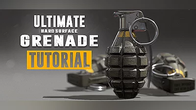 Ultimate Grenade Tutorial - Hardsurface 3D Course Bundle