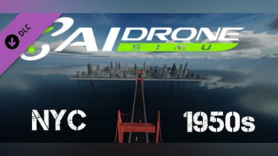 AI Drone Simulator - NYC 1950s Map Bundle